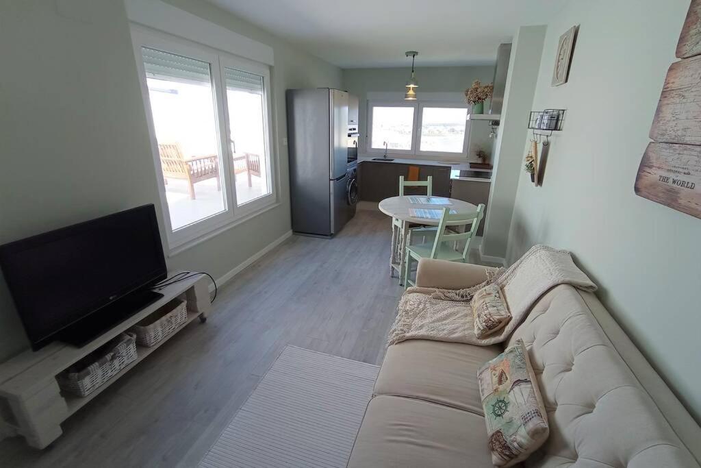 Loft Con Vistas Playa Foz Leilighet Eksteriør bilde